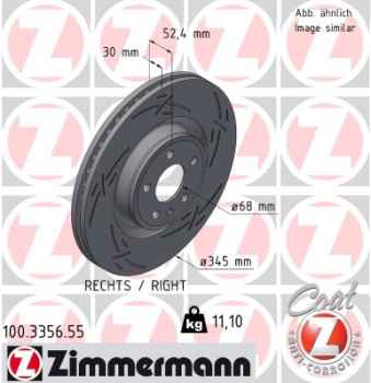 Zimmermann Sport Brake Disc for AUDI A7 Sportback (4GA, 4GF) front right
