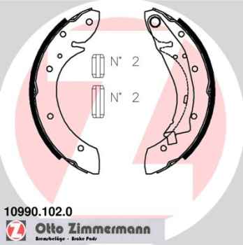 Zimmermann Brake Shoe Set for PEUGEOT PARTNER Tepee rear