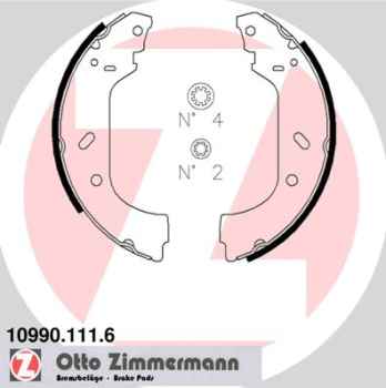 Zimmermann Brake Shoe Set for CITROËN EVASION Großraumlimousine (22, U6) rear