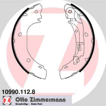 Zimmermann Brake Shoe Set for CITROËN JUMPER Pritsche/Fahrgestell (244) rear