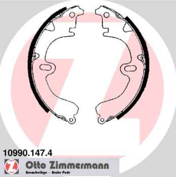 Zimmermann Brake Shoe Set for TOYOTA CAMRY Liftback (_V1_) rear