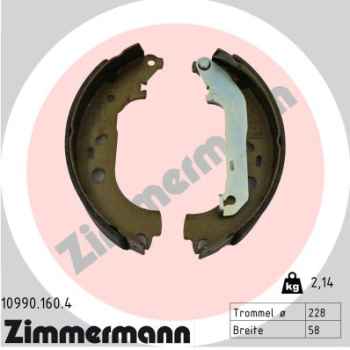 Zimmermann Bremsbackensatz für FORD TRANSIT CONNECT (P65_, P70_, P80_) hinten