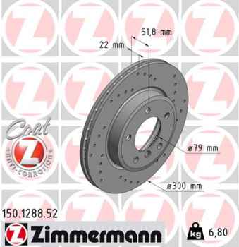 Zimmermann Sport Brake Disc for BMW Z3 Coupe (E36) front