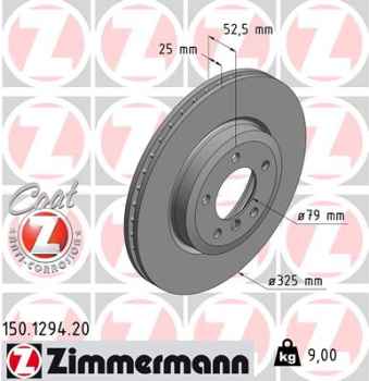 Zimmermann Brake Disc for BMW Z4 Coupe (E86) front