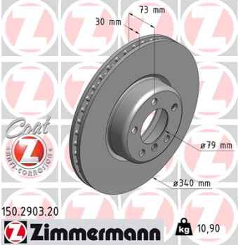 Zimmermann Brake Disc for BMW 2 Cabriolet (F23) front