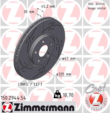 Zimmermann Sport Brake Disc for MINI MINI CLUBMAN (F54) front left