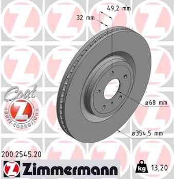Zimmermann Brake Disc for NISSAN 370Z Roadster (Z34) front