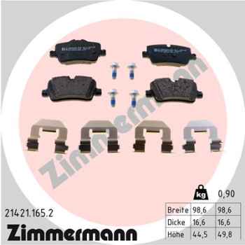 Zimmermann Brake pads for BMW 4 Cabriolet (G23) rear