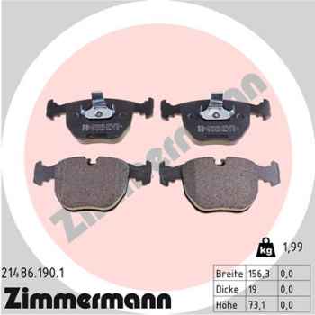 Zimmermann Brake pads for BMW 7 (E38) front