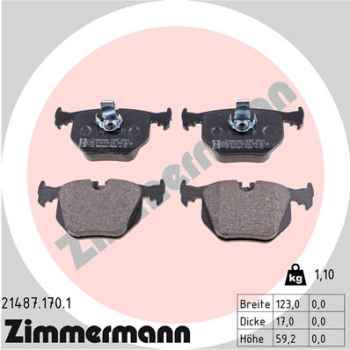 Zimmermann Brake pads for BMW 3 (E46) rear