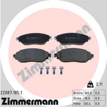 Zimmermann Brake pads for FIAT TALENTO Bus (296_) front