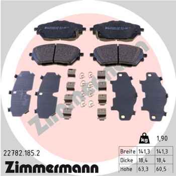 Zimmermann Bremsbeläge für TOYOTA C-HR (_X1_) vorne