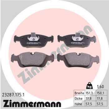 Zimmermann Brake pads for BMW 3 Cabriolet (E36) front