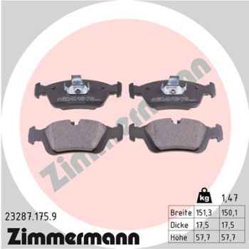 Zimmermann Bremsbeläge for BMW 3 Compact (E46) front