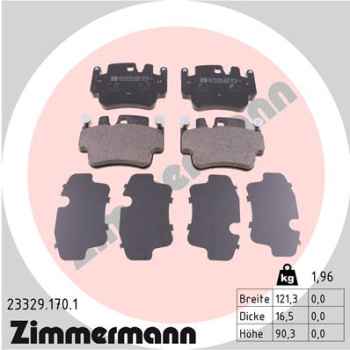 Zimmermann Brake pads for PORSCHE 911 Cabriolet (997) front