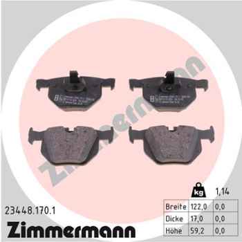 Zimmermann Brake pads for BMW X6 (E71, E72) rear