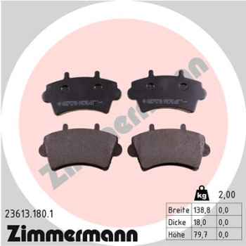Zimmermann Brake pads for NISSAN INTERSTAR Bus (X70) front