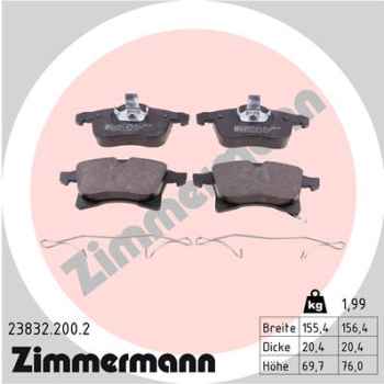 Zimmermann Brake pads for OPEL ASTRA H Stufenheck (A04) front