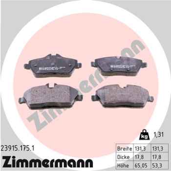 Zimmermann Brake pads for MINI MINI Cabriolet (F57) front