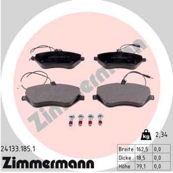 Zimmermann Brake pads for CITROËN C6 (TD_) front