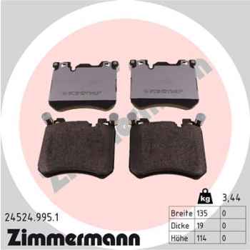 Zimmermann Brake pads for BMW X5 (F15, F85) front