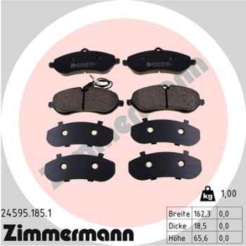 Zimmermann Brake pads for PEUGEOT EXPERT Pritsche/Fahrgestell front