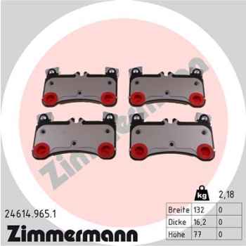 Zimmermann rd:z Brake pads for PORSCHE BOXSTER (987) rear
