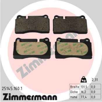 Zimmermann Brake pads for CUPRA LEON Sportstourer (KL8, KU8) front