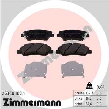 Zimmermann Brake pads for HYUNDAI i20 Coupe (GB) front