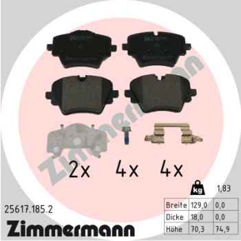 Zimmermann Bremsbeläge für BMW 2 Active Tourer (U06) vorne