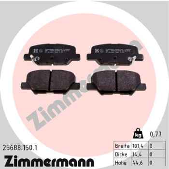 Zimmermann Brake pads for MITSUBISHI ASX (GA_W_) rear