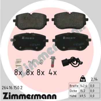 Zimmermann Brake pads for SKODA ENYAQ iV SUV (5AZ) front