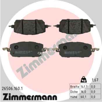 Zimmermann Brake pads for MAZDA MX-30 (DR) front
