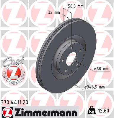 Zimmermann Bremsscheibe für MAZDA CX-60 (KH_) vorne