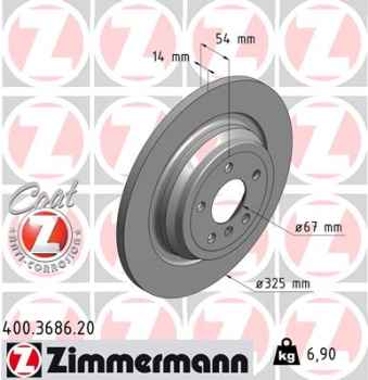 Zimmermann Bremsscheibe für MERCEDES-BENZ M-KLASSE (W166) hinten