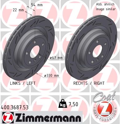 Zimmermann Sport Brake Disc for MERCEDES-BENZ GLE (W166) rear