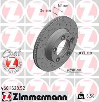 Zimmermann Sport Brake Disc for PORSCHE BOXSTER (986) front