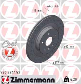 Zimmermann Sport Brake Disc for TOYOTA RAV 4 V (_A5_, _H5_) rear