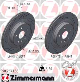 Zimmermann Sport Brake Disc for TOYOTA RAV 4 V (_A5_, _H5_) rear