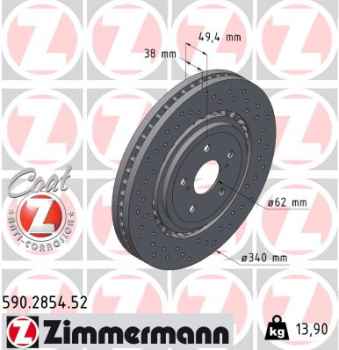 Zimmermann Sport Brake Disc for NIU NQI front