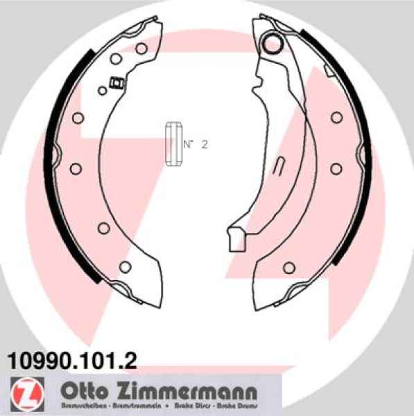 Zimmermann Brake Shoe Set for RENAULT TWINGO I (C06_) rear