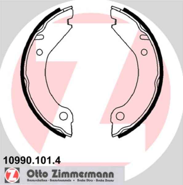 Zimmermann Brake Shoe Set for VOLVO 260 (P262, P264) rear / parking brake