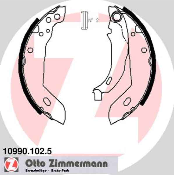 Zimmermann Brake Shoe Set for CITROËN ZX Break (N2) rear