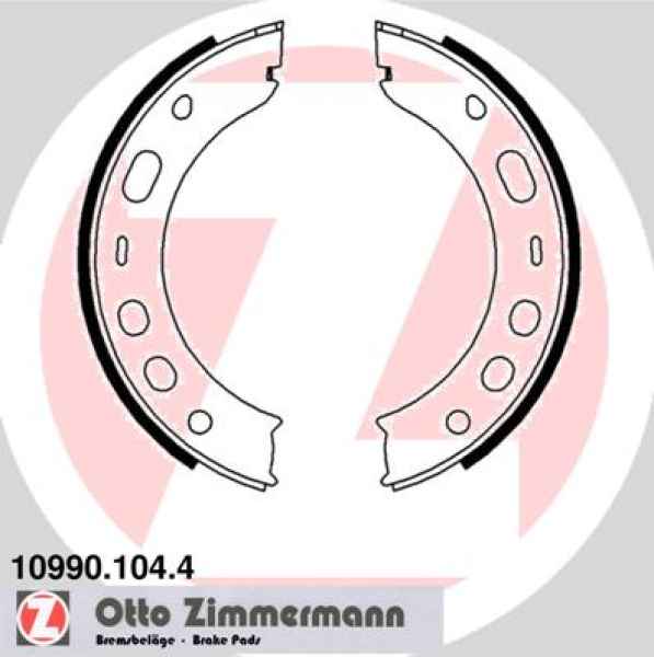 Zimmermann Brake Shoe Set for PORSCHE 911 Cabriolet (997) rear / parking brake