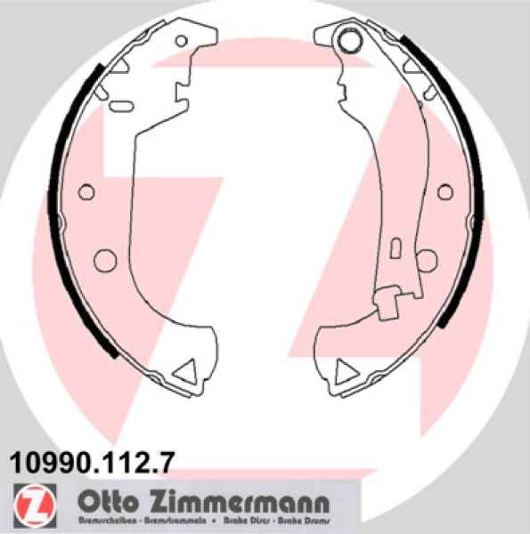 Zimmermann Brake Shoe Set for FIAT DOBLO Cargo (223_) rear