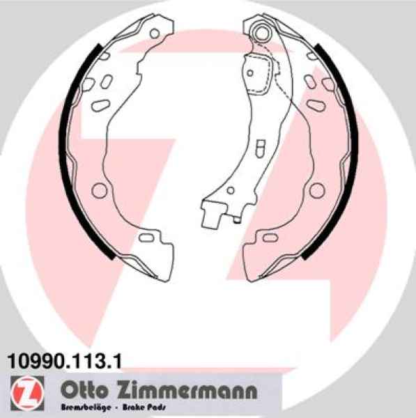 Zimmermann Brake Shoe Set for CITROËN C3 Pluriel (HB_) rear