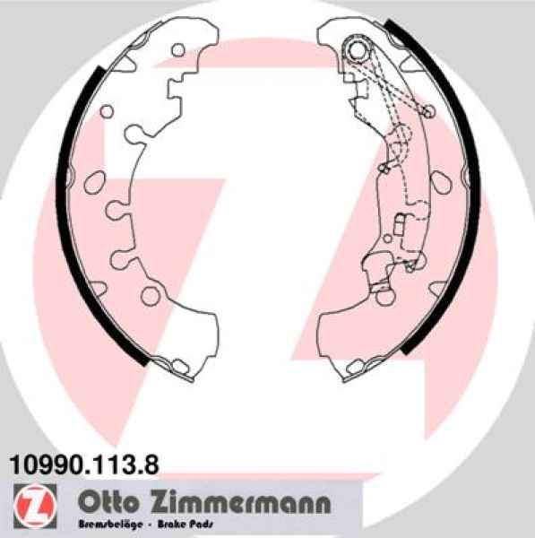 Zimmermann Brake Shoe Set for OPEL ADAM (M13) rear