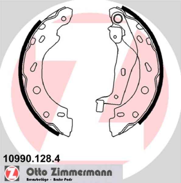 Zimmermann Brake Shoe Set for SMART CROSSBLADE (450) rear