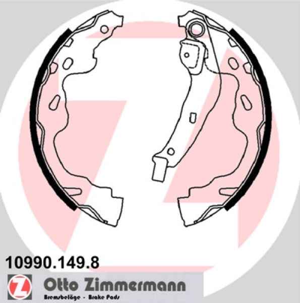 Zimmermann Brake Shoe Set for SUZUKI SWIFT III (MZ, EZ) rear