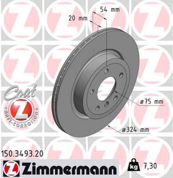 Zimmermann Brake Disc for BMW Z4 Roadster (E89) rear